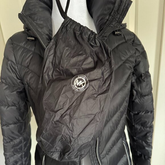 Michael Kors Packable Down Black Puffer Jacket, Size Small - Picture 7 of 10